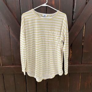Old Navy, size small, yellow and off-white